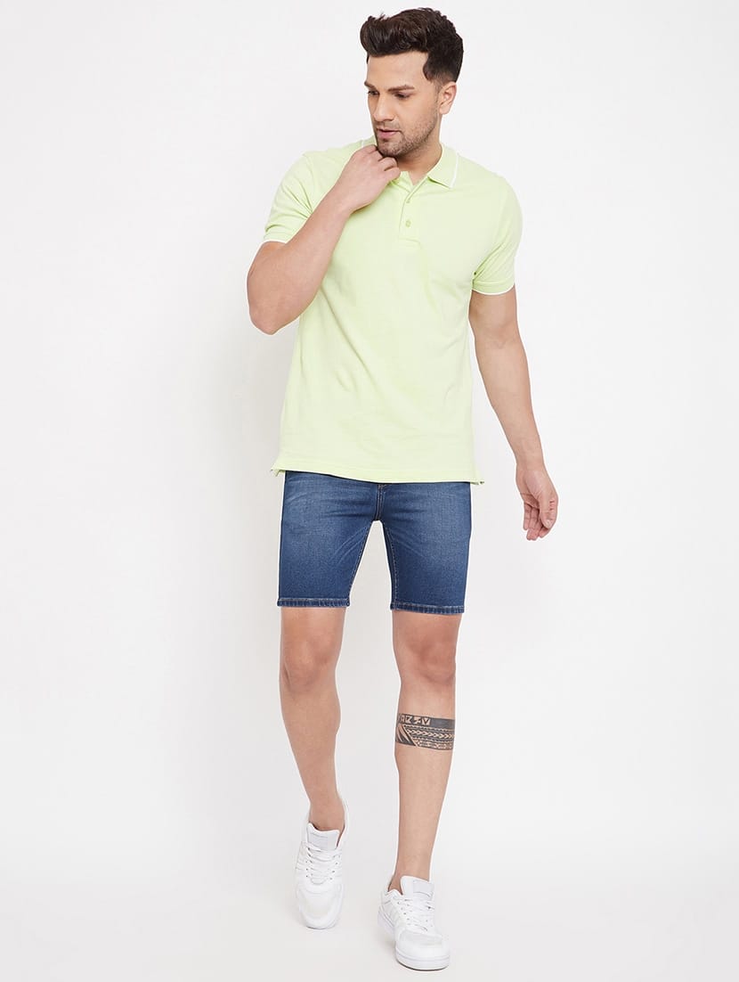 Tokyo Stitch denim stretchable Dark blue men short