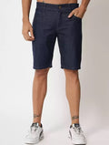 Tokyo Stitch cotton fabric stretchable Dark navy blue men short