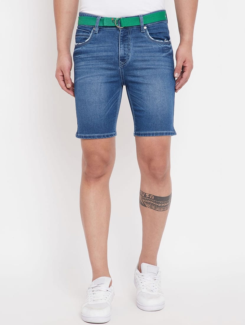 Tokyo Stitch denim stretchable Dark blue men short
