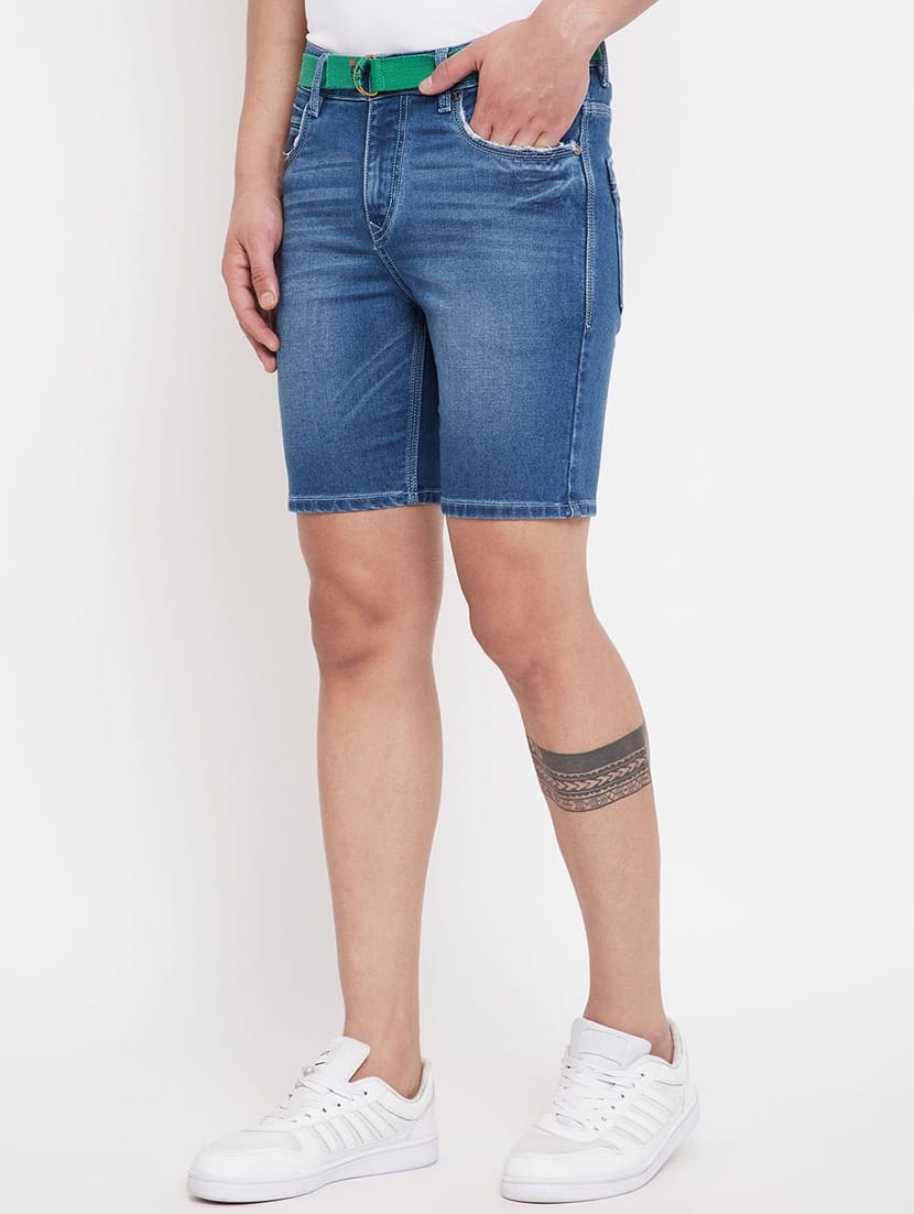 Tokyo Stitch denim stretchable Dark blue men short