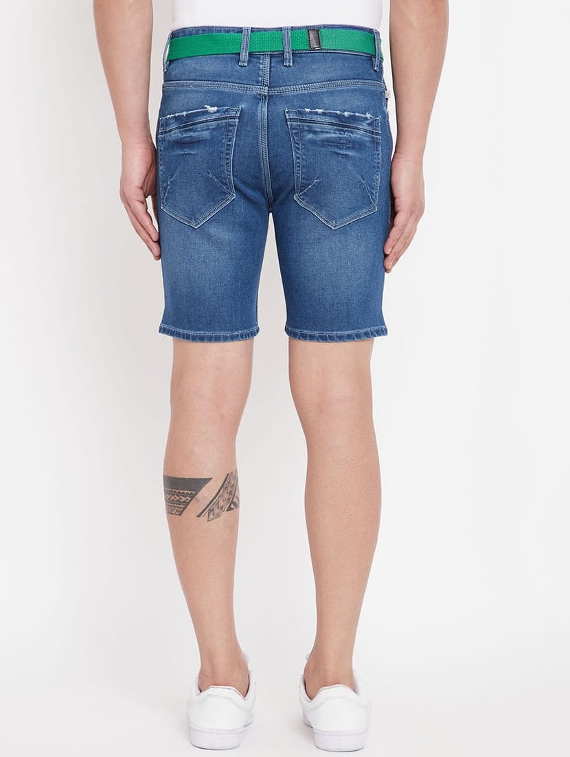 Tokyo Stitch denim stretchable Dark blue men short