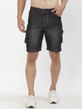 Tokyo Stitch denim stretchable Dark gray men short