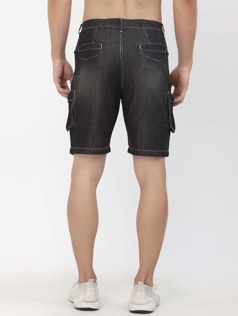 Tokyo Stitch denim stretchable Dark gray men short