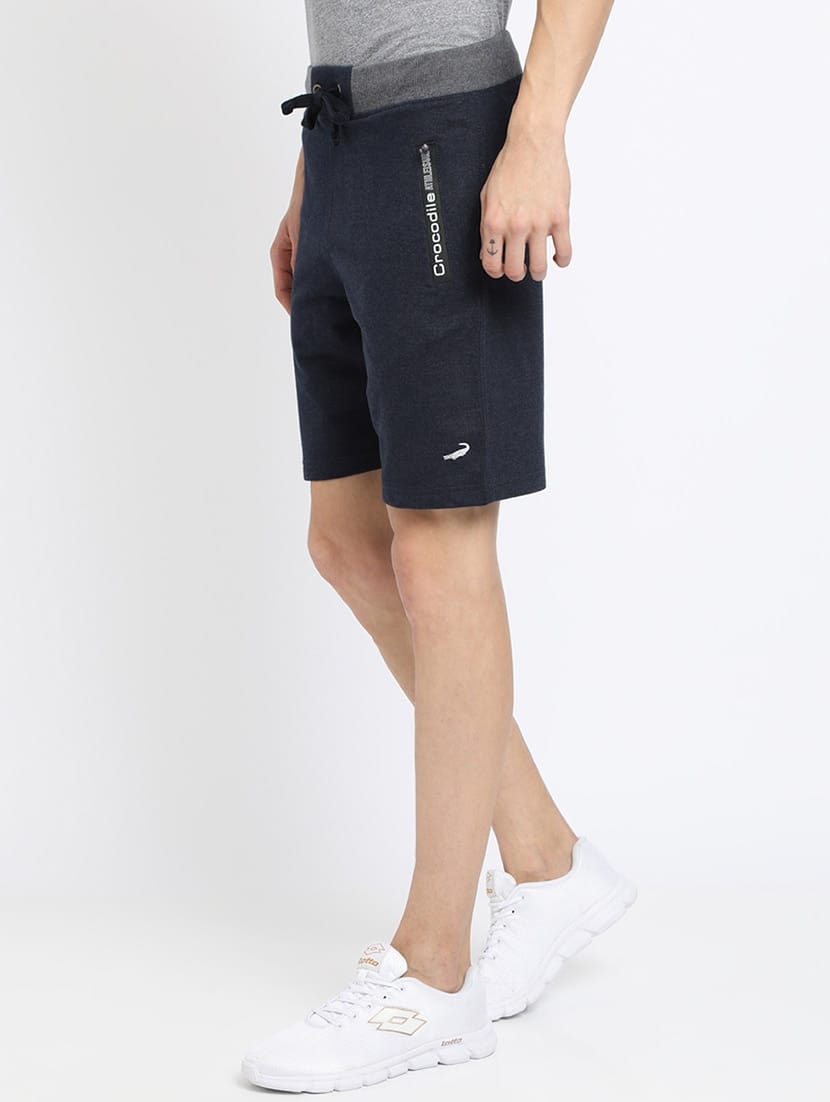 Tokyo Stitch cotton lycra stretchable Dark black men short