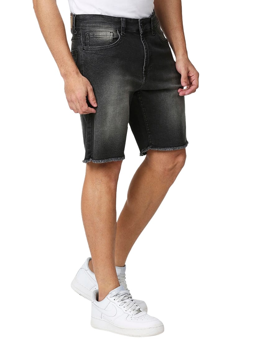 Tokyo Stitch denim stretchable Dark gray men short
