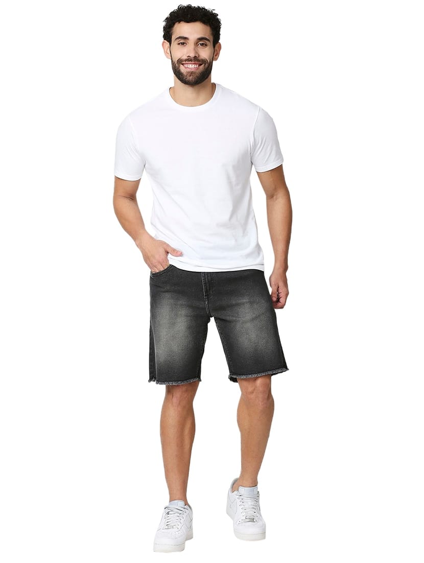 Tokyo Stitch denim stretchable Dark gray men short