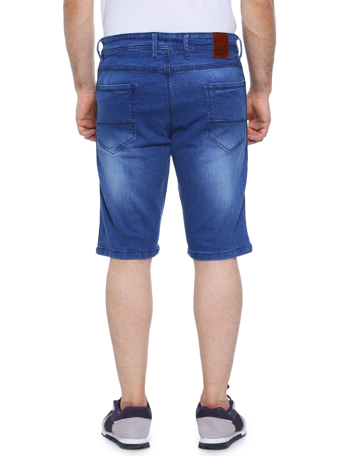 Tokyo Stitch denim stretchable Dark indigo blue men short