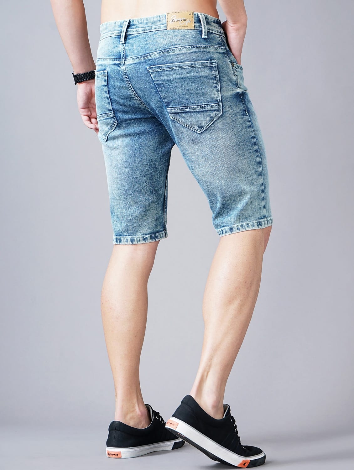 Tokyo Stitch denim stretchable Light blue men short