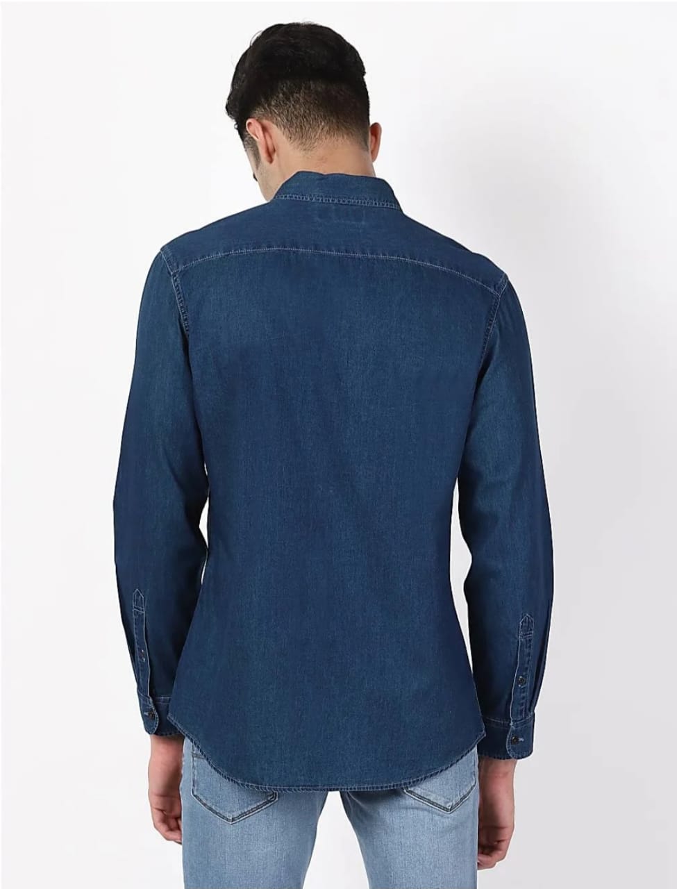 The BlueVibe dark blue denim shirts