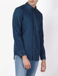 The BlueVibe dark blue denim shirts