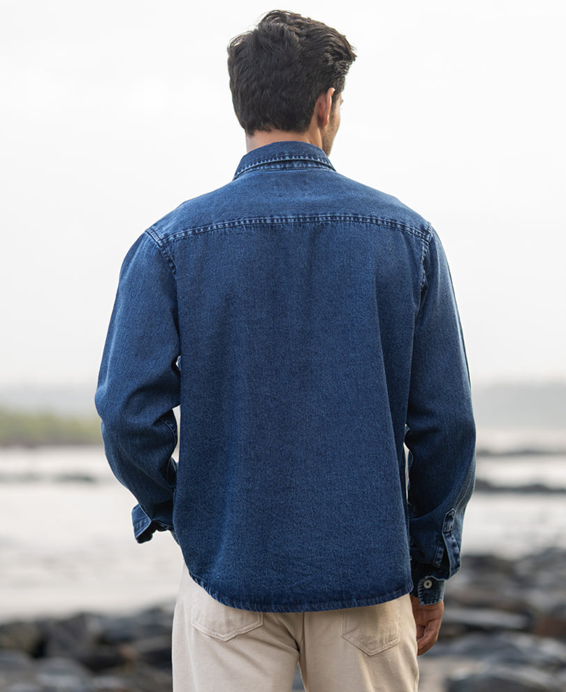 Tokyo Stitch Light Blue denim shirt for men