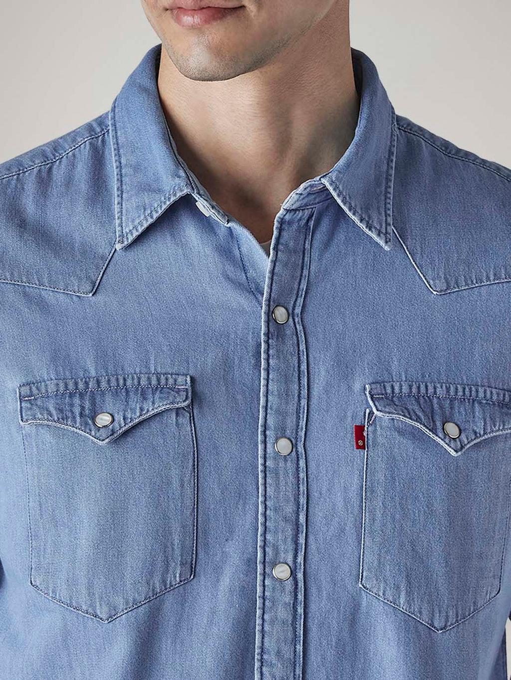 Tokyo Stitch indigo Blue denim shirt for men