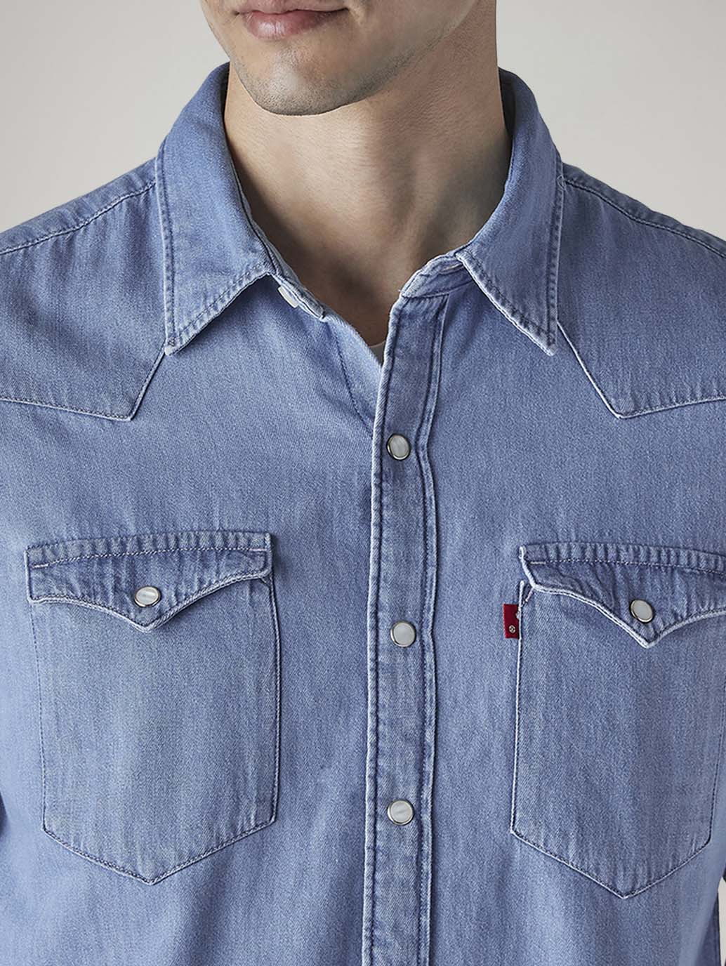 Tokyo Stitch indigo Blue denim shirt for men