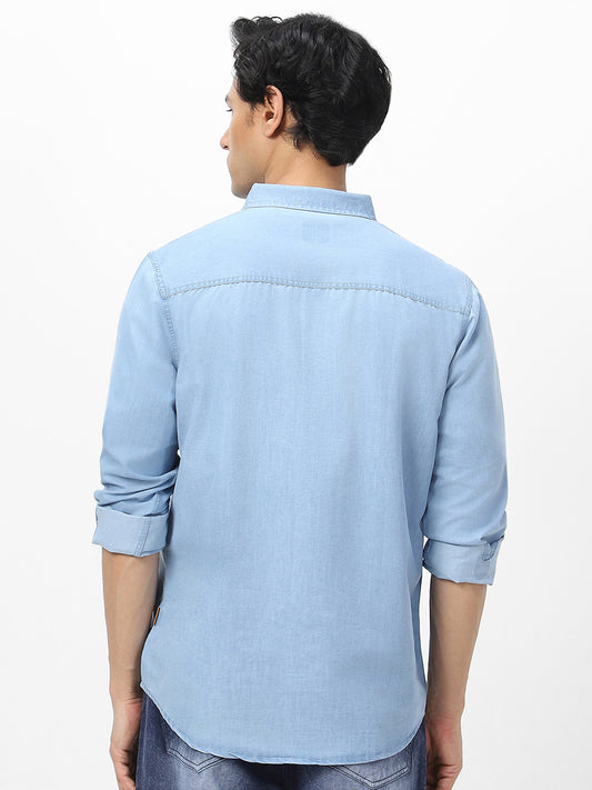 Tokyo Stitch Light Blue denim shirt for men