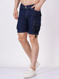Tokyo Stitch denim stretchable dark black men short