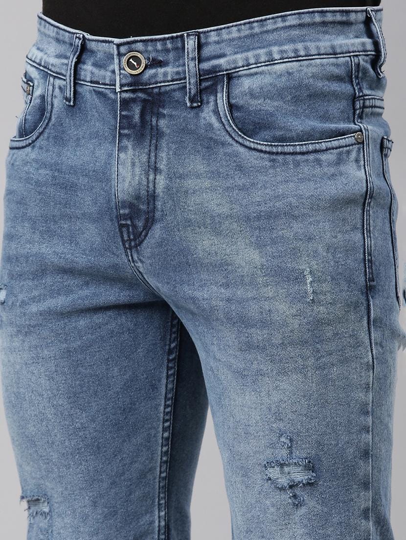 Tokyo Stitch denim stretchable Dark carbon blue men short