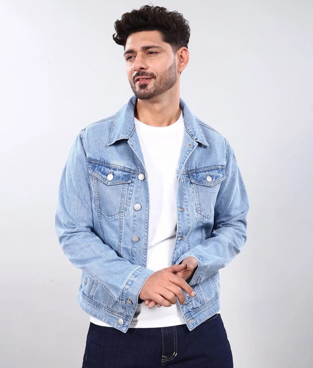 Tokyo Stitch Light (Sky Blue) blue men jacket for men