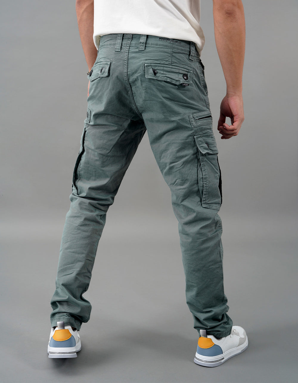 Tokyo Stitch Seafoam Green six pocket cotton cargo for men