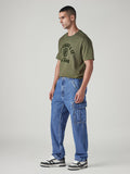 Tokyo Stitch INDIGO BLUE BAGGEY FIT six pocket denim cargo for men