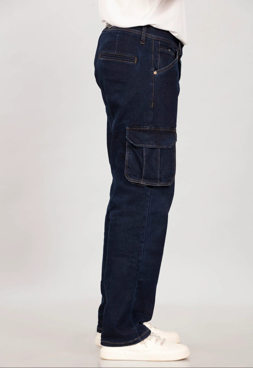 Tokyo Stitch dark blue denim cargo for men