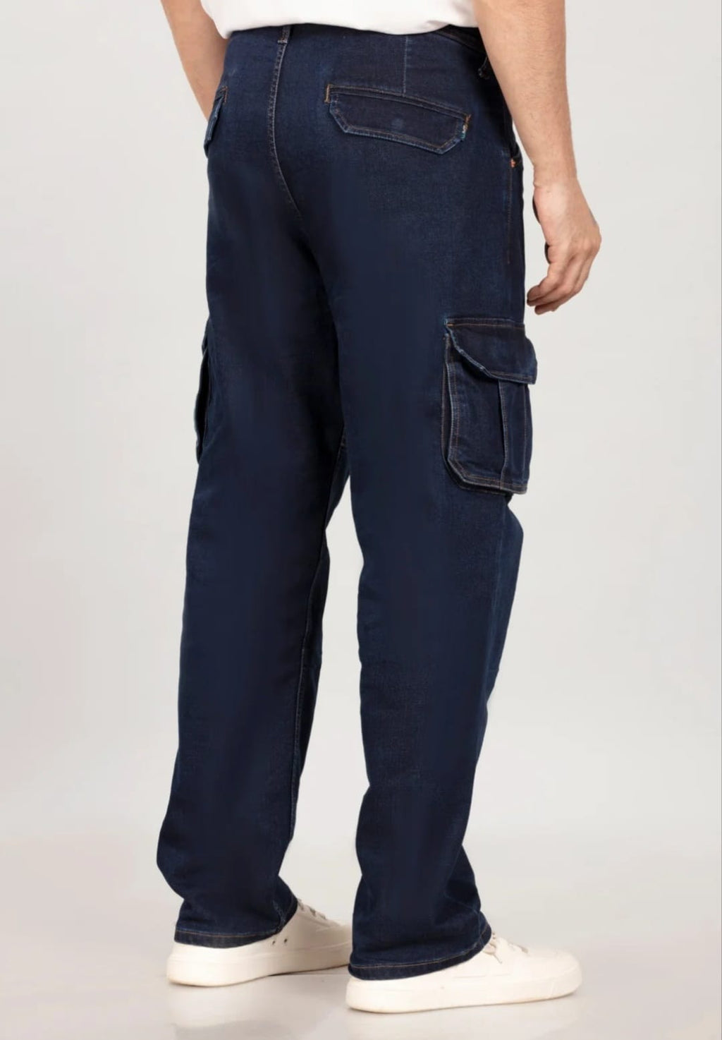 Tokyo Stitch dark blue denim cargo for men