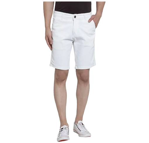 Tokyo Stitch cotton denim stretchable white men short